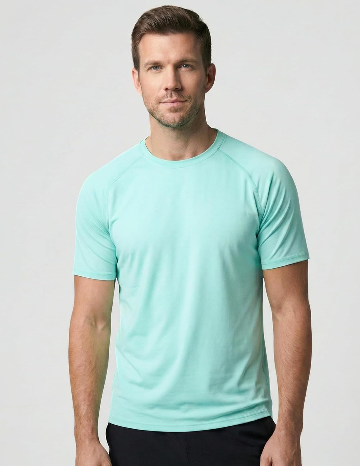 Skiennix Men's Quick Dry Crew Neck T-Shirts - 5 Pack Athletic Workout Tees for Gym & Running
