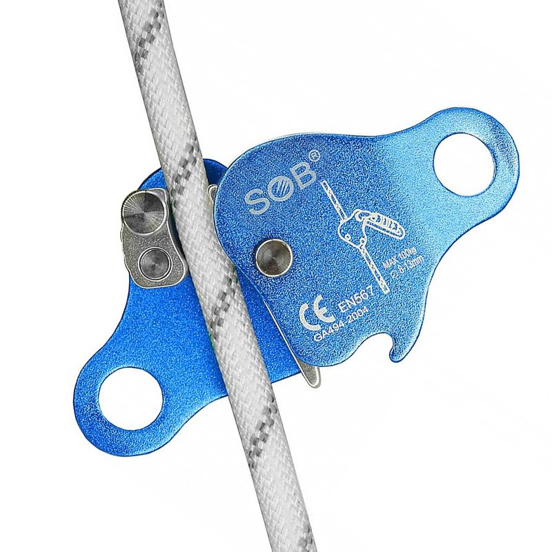 RESQT Climbing Ascender Fall Protection Belay Device - Aluminum Magnesium Alloy Rope Grab Clamp for Rock Climbing, Mountaineering, Arborist, Rescue & Aerial Work