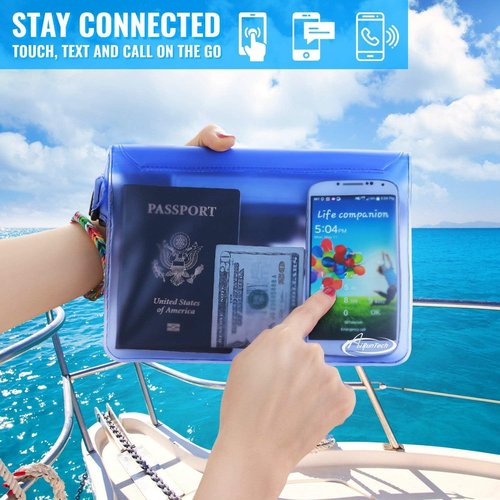 AiRunTech Clear Waterproof Fanny Pack - Essential Beach & Cruise Accessory | Fits Phone, Passport & Wallet