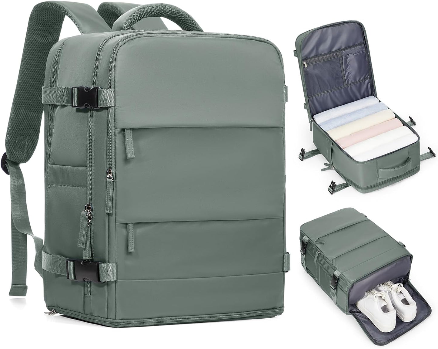 Skiennix Travel Backpack for Women - Airline Approved Carry-On Bag | 18x14x8 Personal Item Mochila