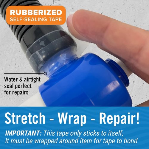 Better Boat Waterproof Self Fusing Silicone Tape - Leak Repair for Hoses & Pipes, 1 in x 40 ft