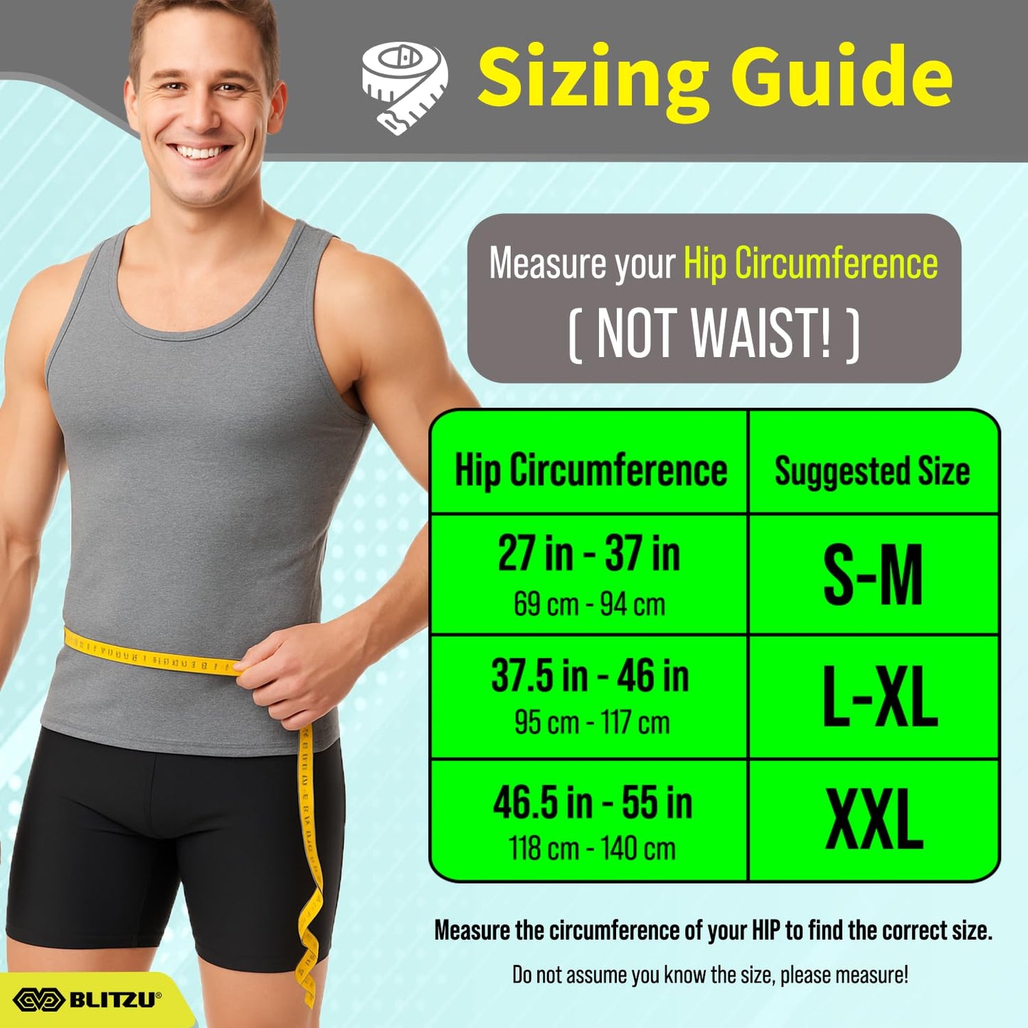 BLITZU Hernia Belt for Bilateral, Double or Single Inguinal, Groin Hernia Support Truss for Men, Women, Pain Relief, Surgery Recovery, Adjustable with 2 Removable Medical Compression Pads. S-M