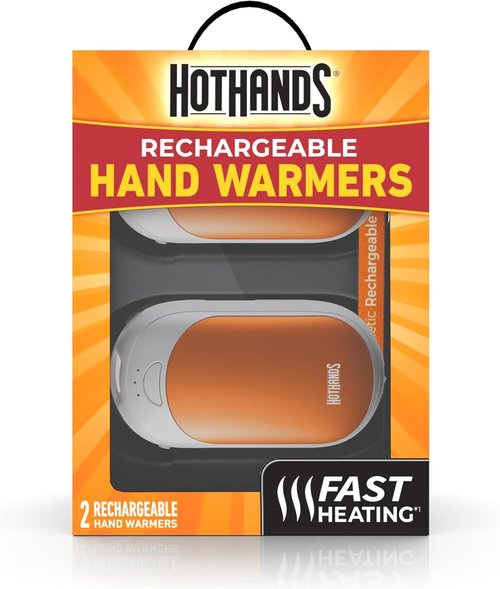 HotHands Rechargeable Hand Warmers - Portable, Long-Lasting Heat for Outdoor Activities | Compact Size