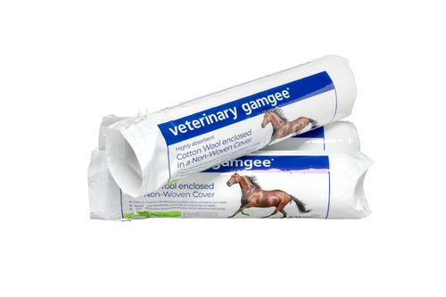 JorVet Gamgee Cotton Wound Dressing | Soft Non-Stick Padding for Veterinary Use | High-Absorbency Medical Cotton Wrap for Bandaging, Healing, and Wound Protection | White | 12 Inches