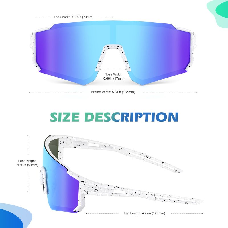 Fanshen Kids Baseball Sunglasses for Boys Girls Ages 3-12, Sports Polarized Youth Baseball Softball Sunglasses UV Protection(Black/Black)