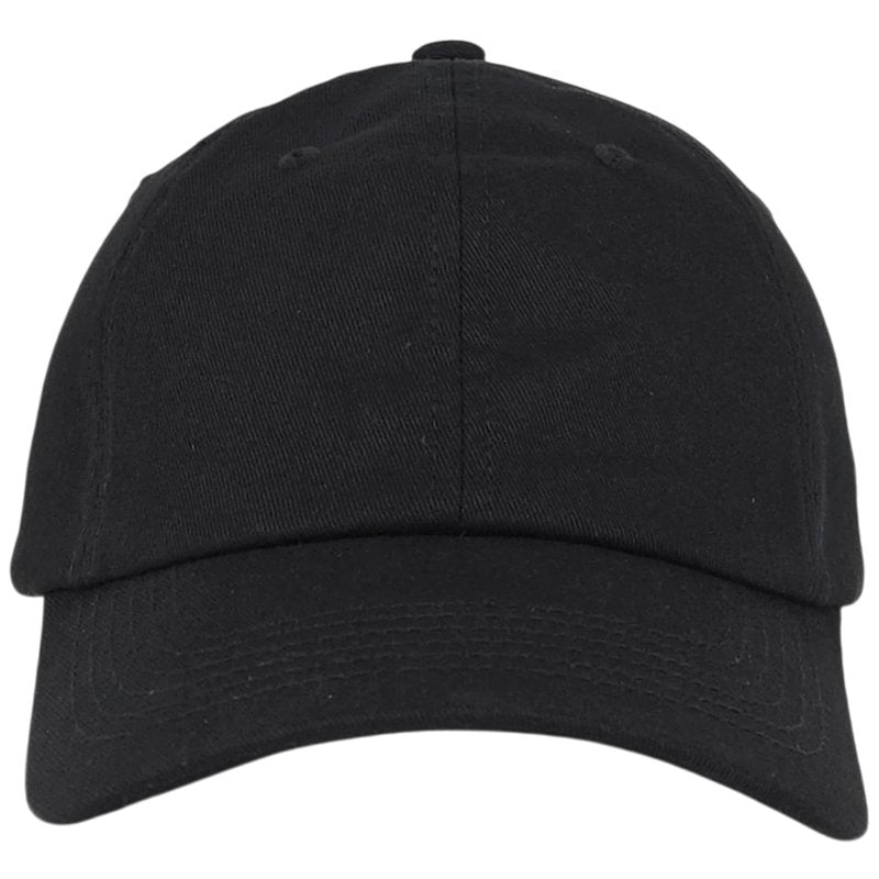 E BY ELIDAN Classic Dad Hat – 100% Cotton, Adjustable Metal Buckle Strap, Low-Profile Fit, Breathable and Packable Baseball Cap Unisex, Black