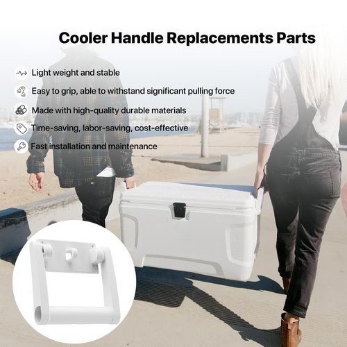 SurpLee 21025 Replacement Handles for Coolers,Compatible with 90-100 Qt Coolers，High Strength Plastic Handles & Screws Replacement Parts-2 Pack