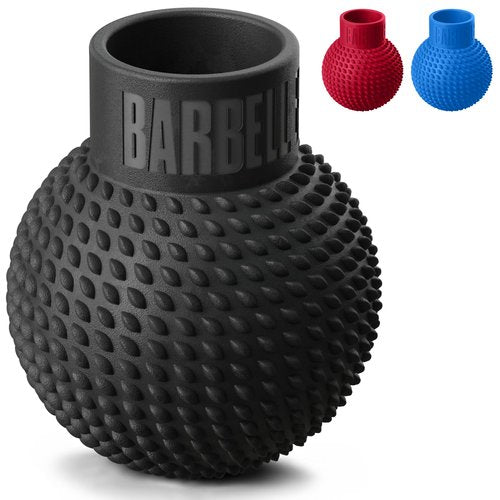 Landmine Attachment for Barbell – Natural Rubber T-Bar Row & Press Landmine Base – Fits 2” Olympic Bars, 360° Rotation for Strength, Squats & Deadlifts (Black)
