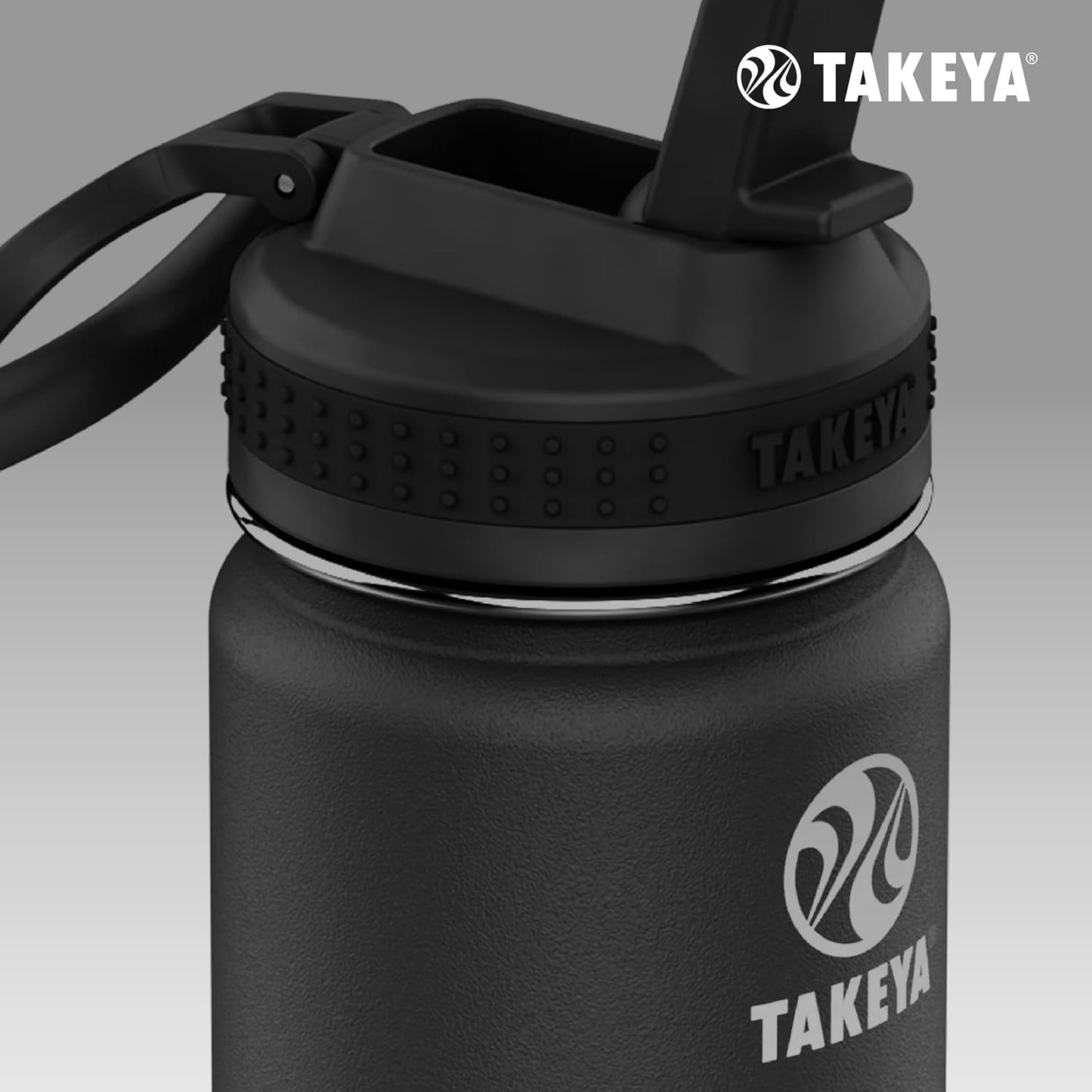 Takeya Actives 18 oz Stainless Steel Water Bottle - Insulated, Leakproof, Keeps Drinks Cold 24 Hrs | Bluestone