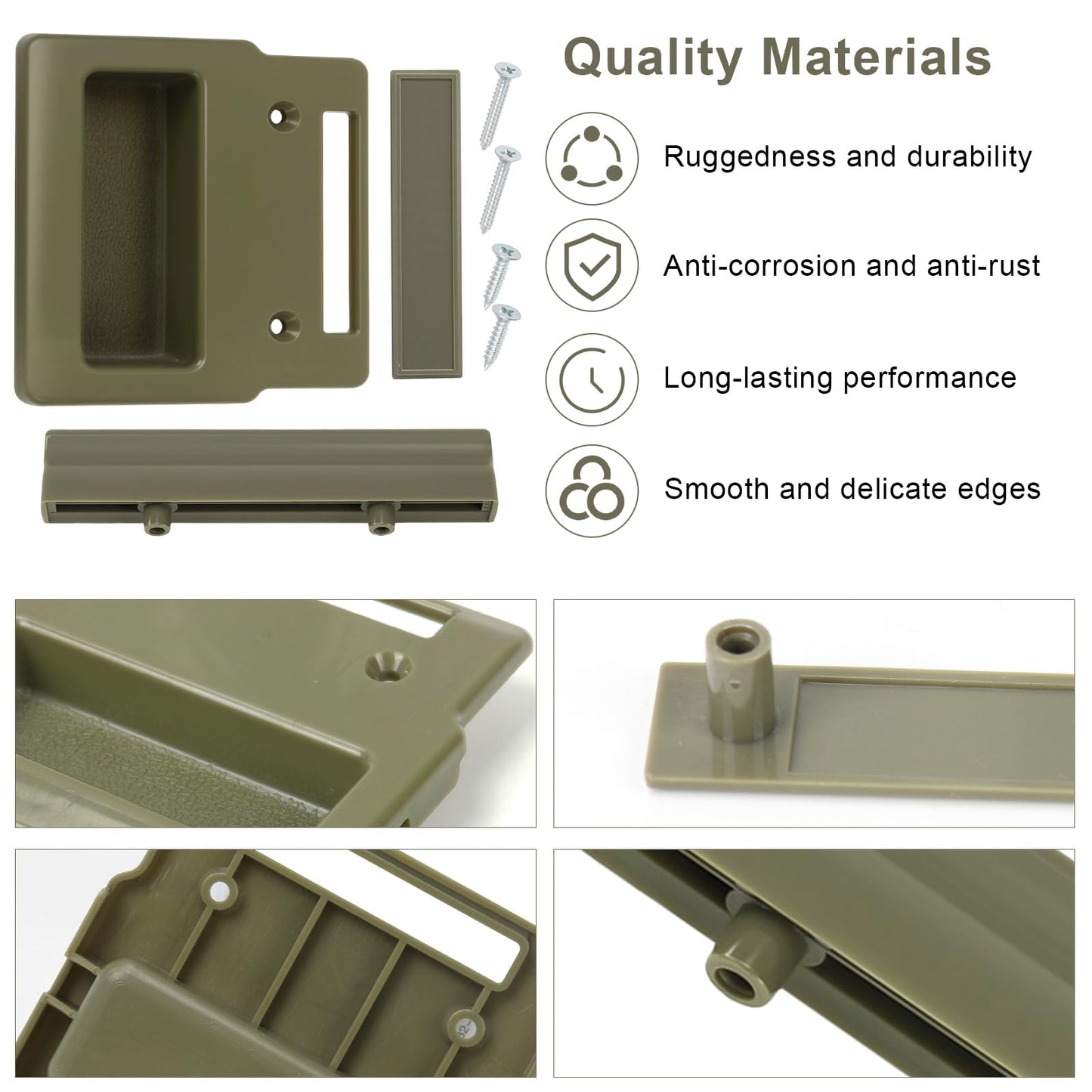 Screen Door Handle Kit for Andersen Doors, Sliding Screen Door and Latches Pull Handle Replacement Parts Fit for Anderson A-Series Gliding & Hinged Patio Doors from 1982 to Present Windows Hardware