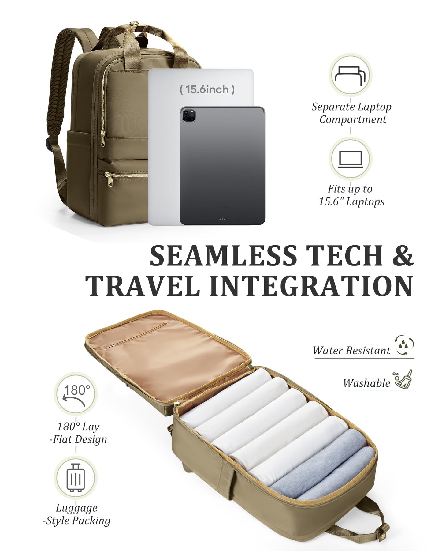 wepadre Small Travel Backpack Carry on Flight Approved Personal Item Travel Bag Carry on Backpack for Women Work Laptop Backpack for Traveling Personal Bags for Airplanes Mochila De Viaje