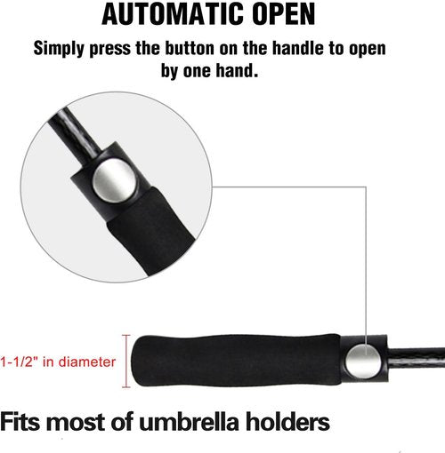 ACEIken Golf Umbrella - Extra Large 58/62/68 Inch Automatic Open | Windproof & Waterproof Double Canopy