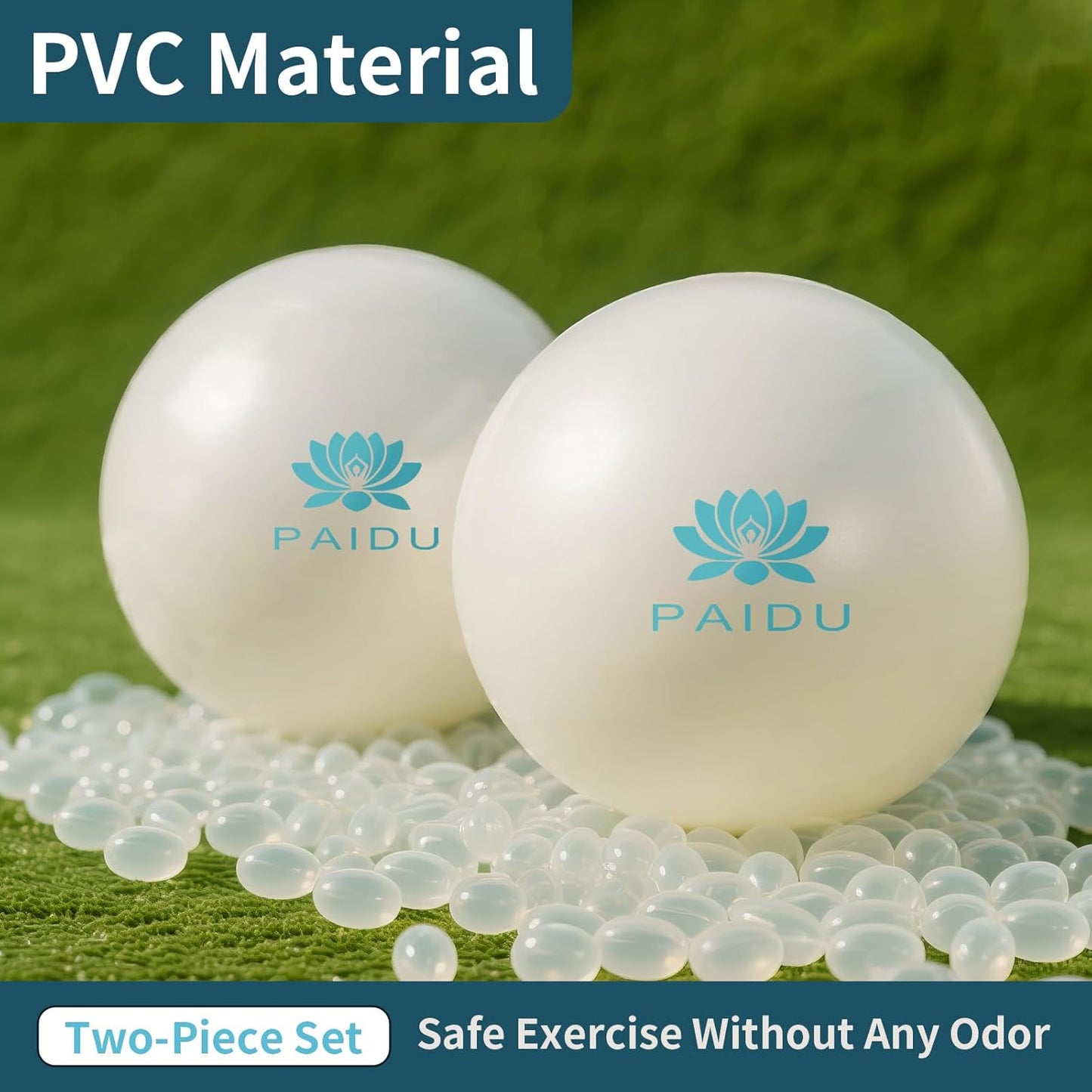 PAIDU Pilates Ball - 10-Inch Anti-Explosion Mini Yoga Ball for Core Training & Stability Exercises