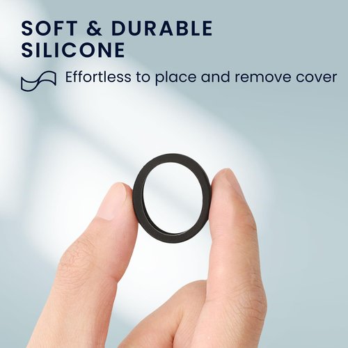 kwmobile 8X Smart Ring Protective Cover Compatible with RingConn Gen 2 SmartRing - M Size 9 10 11 Case - Silicone Ring Protector - Multicolor