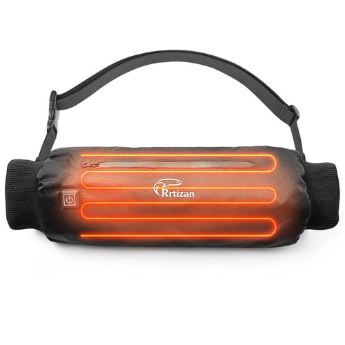 Hand Warmer Pouch, Hand Warmers Rechargeable with 3 Levels Heating, Ideal for Hunting,Camping,Football, Portable and Waterproof Football Hand Warmer Heated Hand Muff, not Include Power Bank