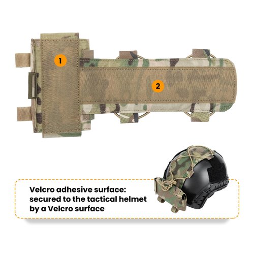 EXCELLENT ELITE SPANKER Tactical Helmet Battery Pouch Counterweight Pouch MK1 Helmet Battery Pack Balance Weight Bag with Hook&Loop for Airsoft Hunting
