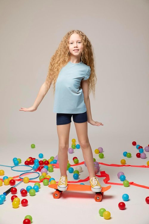 Lilax Girls' Soft Dance Shorts - Basic Solid Design for Gymnastics & Under Skirts