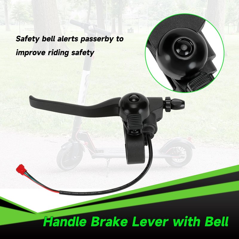 XIKOBY Universal Left Brake Handle Lever & Brake Cable Compatible with GOTRAX GXL V2 Electric Scooter Apex Pro XL Rival XR Elite E-Scooter Replacement Parts Accessories