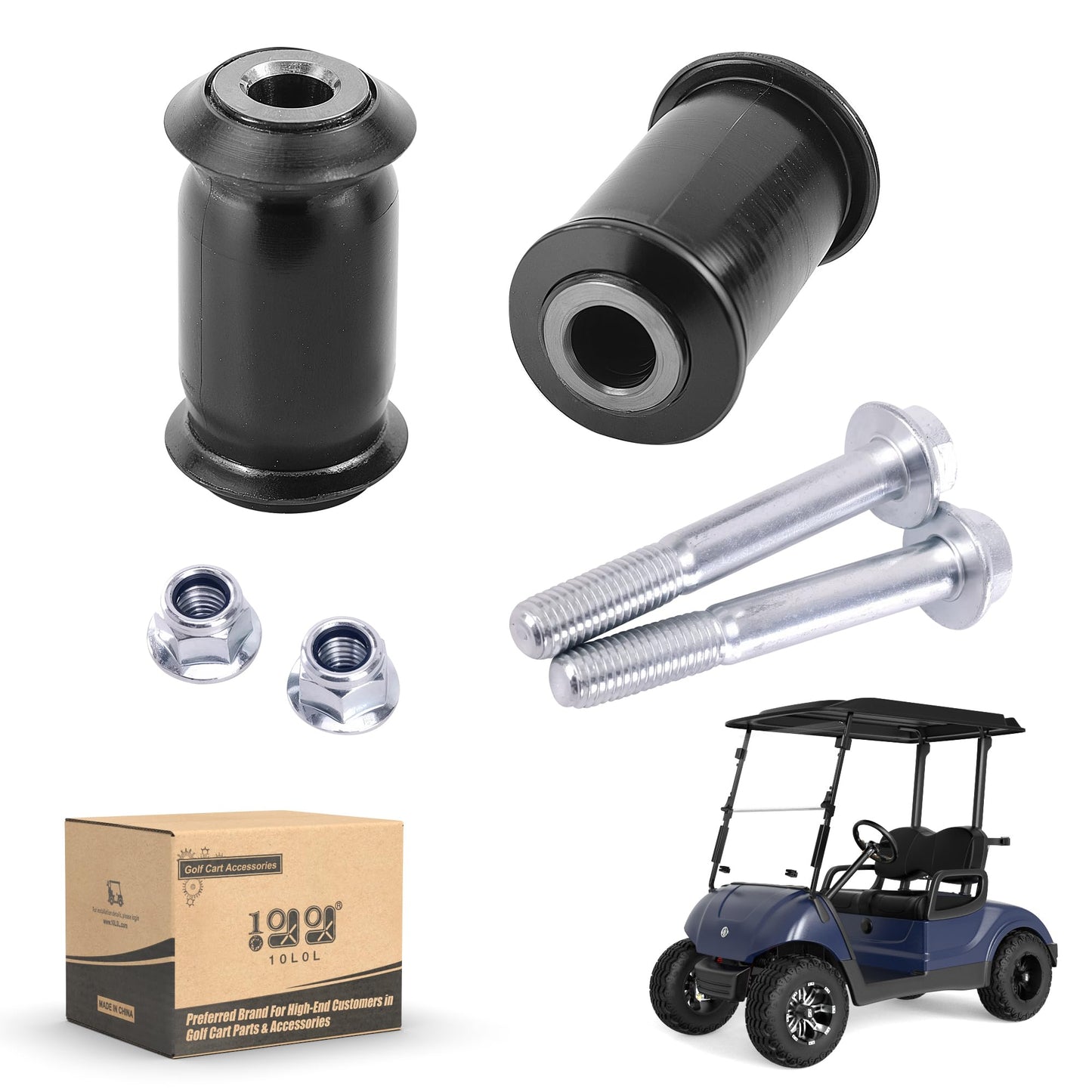 10L0L Golf Cart Front Lower Control Arm Bushing Kit for Yamaha G2 G8 G16