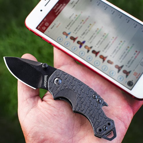 Kershaw Shuffle (8700BLK), Multifunction Pocket Knife with 2.4 Stainless Steel Blade and Black-Oxide Coating and Black K-Texture Grip Handle, Features Flathead Screwdriver and Bottle Opener, 2.8 oz.