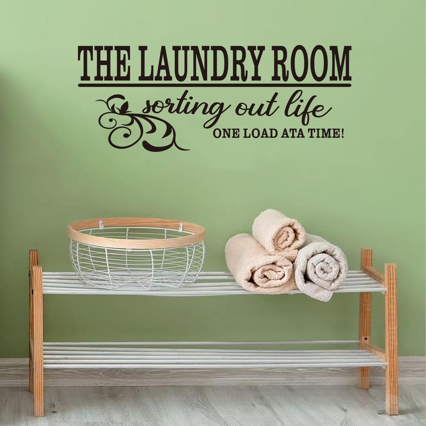 Laundry Room Quotes Wall Stickers: Funny Positive Washer Vinyl Art Wall Decals for Restroom Laundry Family Wall Decor - Laundry Room 23" X 9"