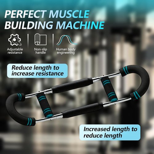 Twister Arm Trainer, 66-110lb Adjustable Fitness Equipment, Chest Workout Equipment for Men, Portable Detachable Upper Body Forearm Strengthener Shoulder Arm Exerciser for Home Gym