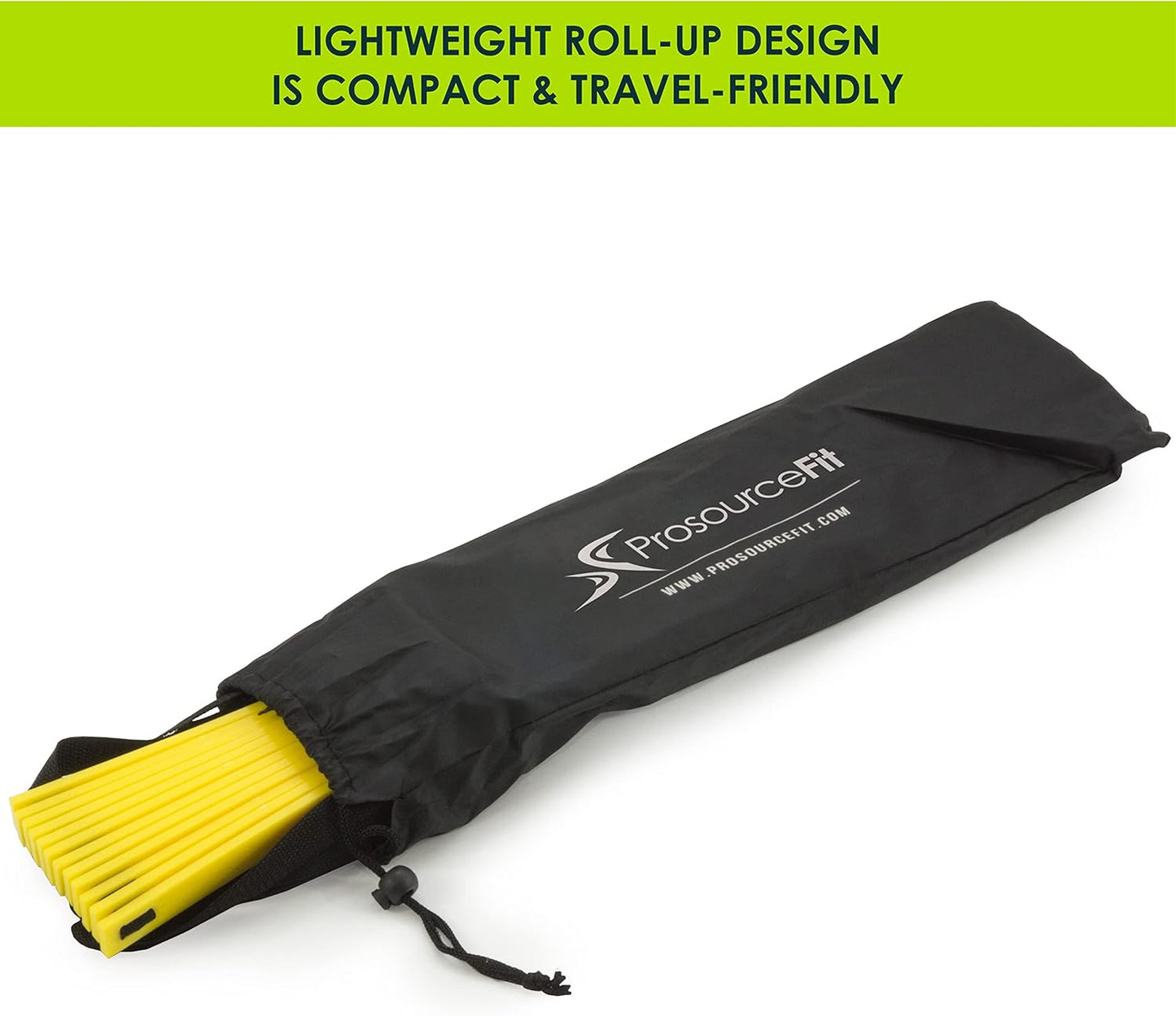 ProsourceFit Speed Agility Ladder - Enhance Speed Training & Sports Agility | 8, 12, 20 Rung with Free Carrying Bag