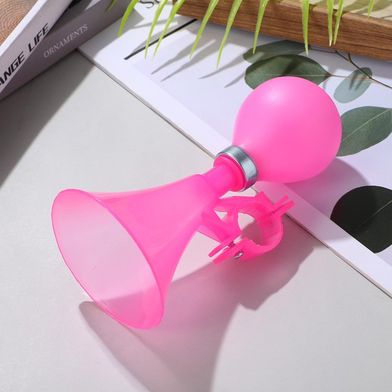 Toddmomy Pink Air Pressure Horn for Kids Bike and Scooter Loud Bicycle Noise Maker Lightweight Safe Outdoor Riding Accessory