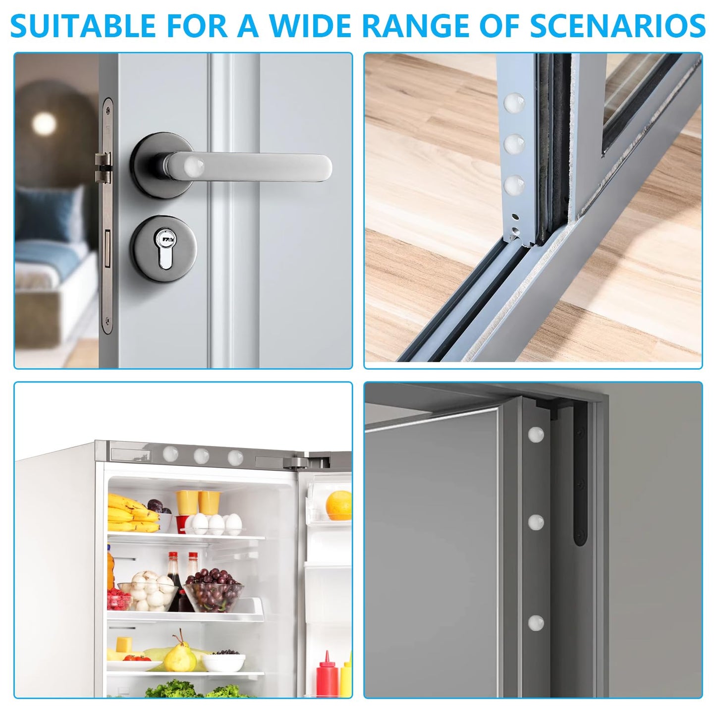 PASDUCHAS 800 PCS Cabinet Door Bumpers Clear Self Adhesive, Stoppers for Cabinets