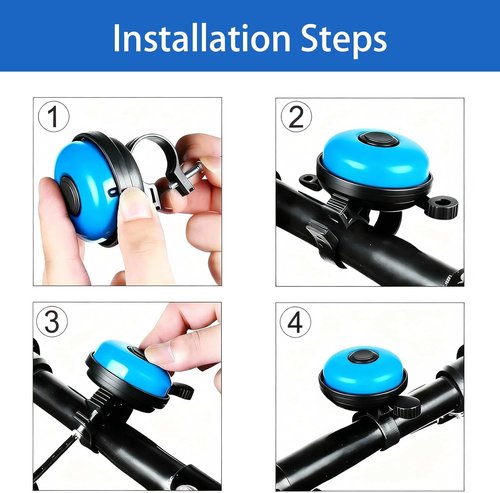 Classic Aluminum Bike Bell by [Brand Name] - Loud, Crisp Sound for Adult Bikes | Durable Design