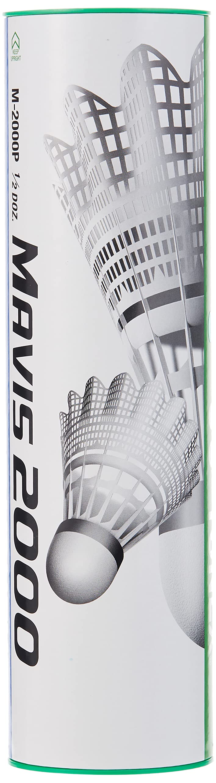 YONEX Mavis 2000 Badminton Shuttlecocks (6PCS), 77-Slow-Green