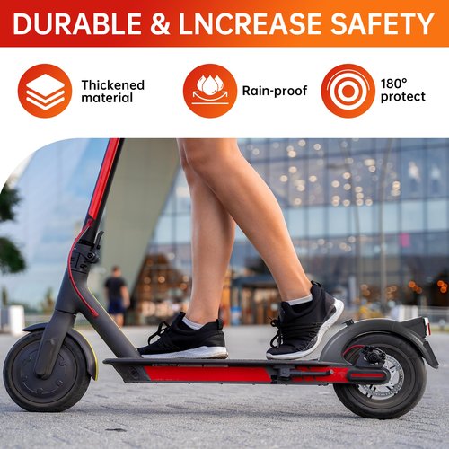 Yungeln Scooter Rear Mudguard with Rear LED Brake Light Rear Compatible with Segway Ninebot Max G30/Max G30 E/G30 LP Electric Scooter