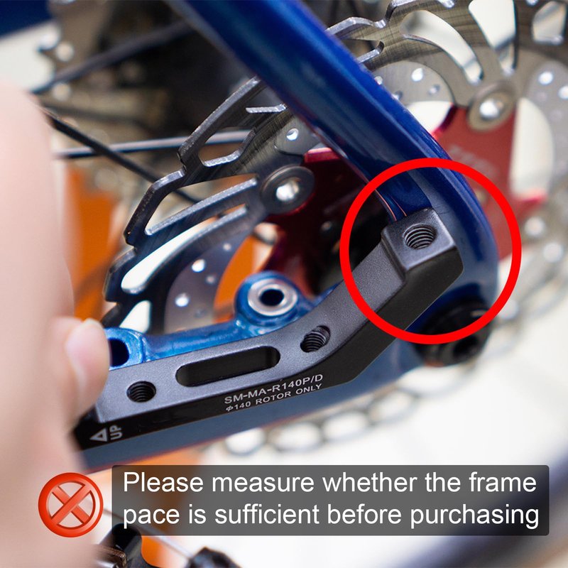CooMeng SM-MA-F160P/D R160P/D Flat Mount to Post Mount Brake Caliper Adapter for 160mm Rotors Road Disc Brake FM to PM