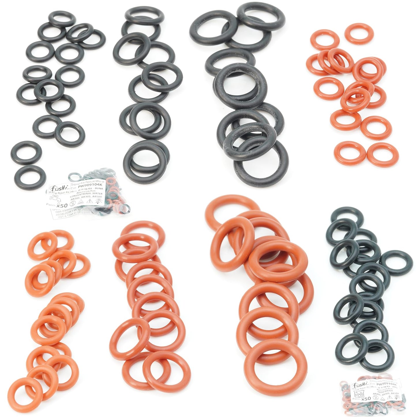 PW909104K Replacement O Ring Kit for AR Blue Clean 383 AR200 AR300 AR500 Pressure Washer Spray Hose Seals Repair