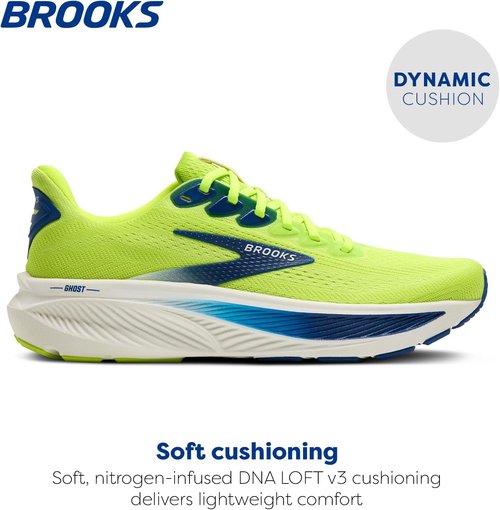Brooks Men's Ghost 17 Running Shoes - Lightweight Comfort & Support | Perfect for All Distances