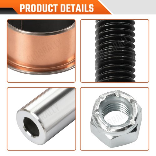 CLUBRALLY EZGO TXT/PDS Golf Cart Bushing Spindle King Pin Tube,Claw Copper Sleeve Kit, OEM#70648-G01, 70749G01, 70745G01