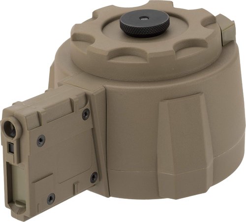 Angel Custom 1500 Round Firestorm AEG Airsoft Drum Flashmag - M4 | Dark Earth Color