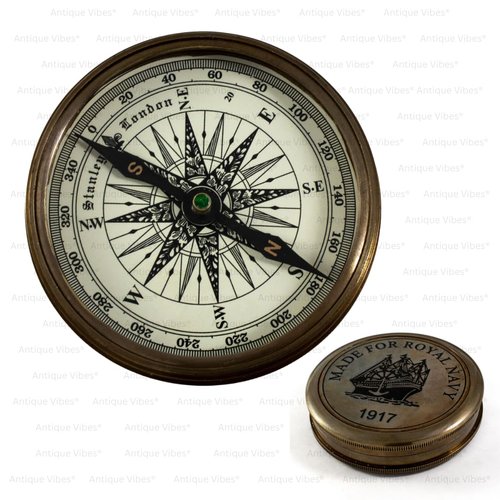 Brass Compass, Robert Frost Poem, Hiking Survival Navigation Tool, Decorative Collectible Gift to Son from Mom, Dad, Son Compass Gifts for Wedding, Anniversary, Baptism,