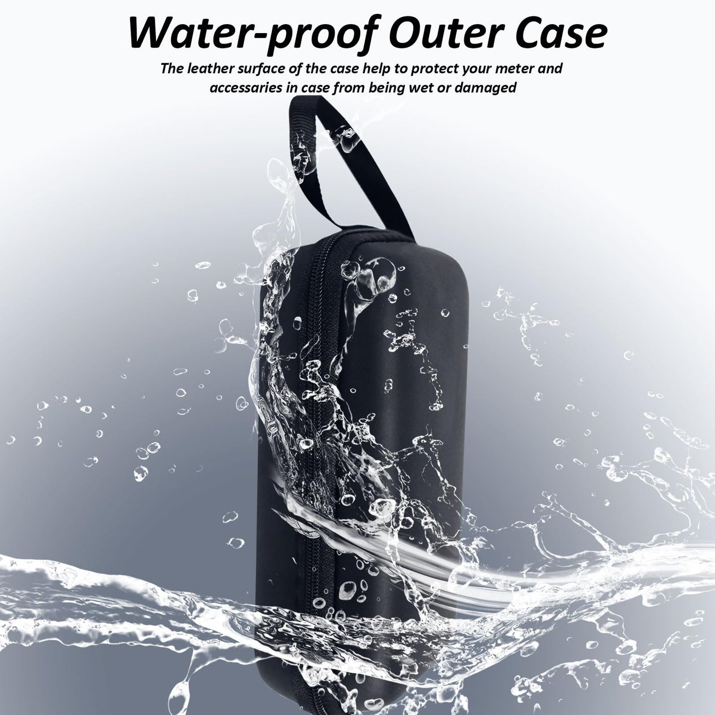 Xin Tester Waterproof EVA Protective Hard Tool Case, 6.5x3.4x1.8 Inches Universal for Multimeter Digital Current Clamp Voltage Tester Electronic Meter 1Pcs Carrying Box Only- Small