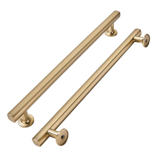 khtumeware 10 Pack 8 Inch(203mm) Champagne Bronze Cabinet Pulls Kitchen Solid Heavy Duty Satin Brass Cabinet Pulls Kitchen Cabinet Hardware for Cupboard Drawer Handles Dresser Pulls