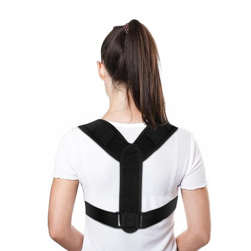 sundpik 1PCS Posture Corrector for Women and Men, Adjustable Upper Back Brace, Spine Support Straightener, Neck, Shoulder, Back and Lumbar Pain Relief, Comfortable & Breathable
