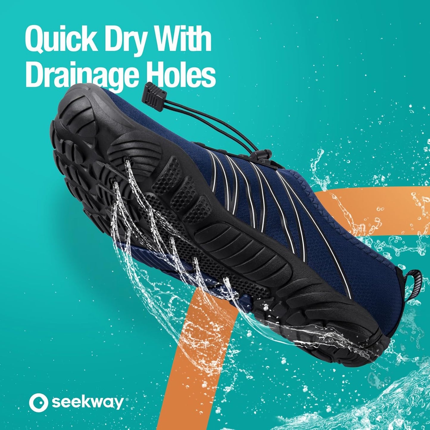 SEEKWAY Water Shoes - Quick-Dry Aqua Socks for Men & Women | Ideal for Beach, Swim, River & Hiking