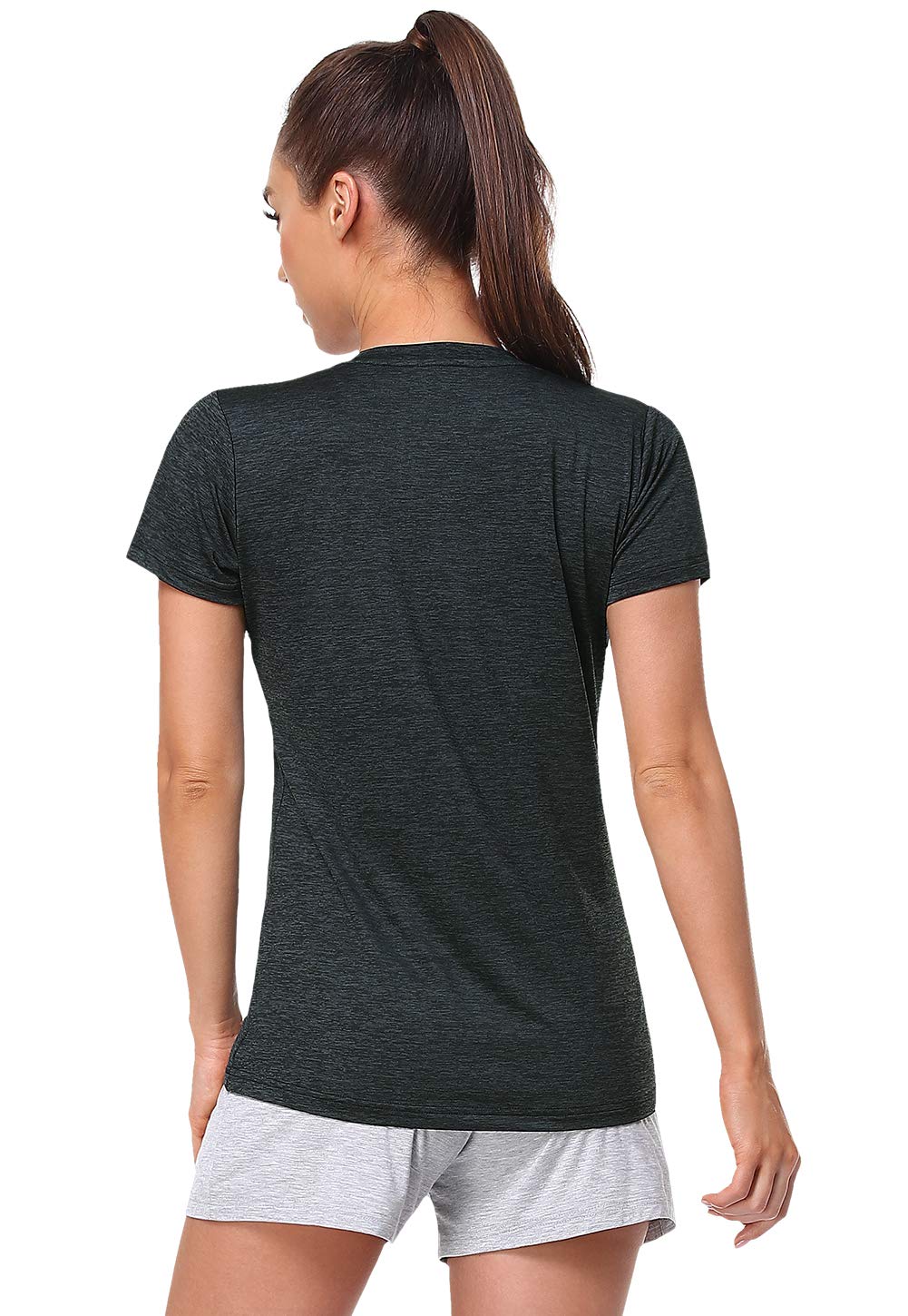 Cosy Pyro Women Short Sleeve V-Neck Athletic T-Shirt Exercise Tees Set 8 XL