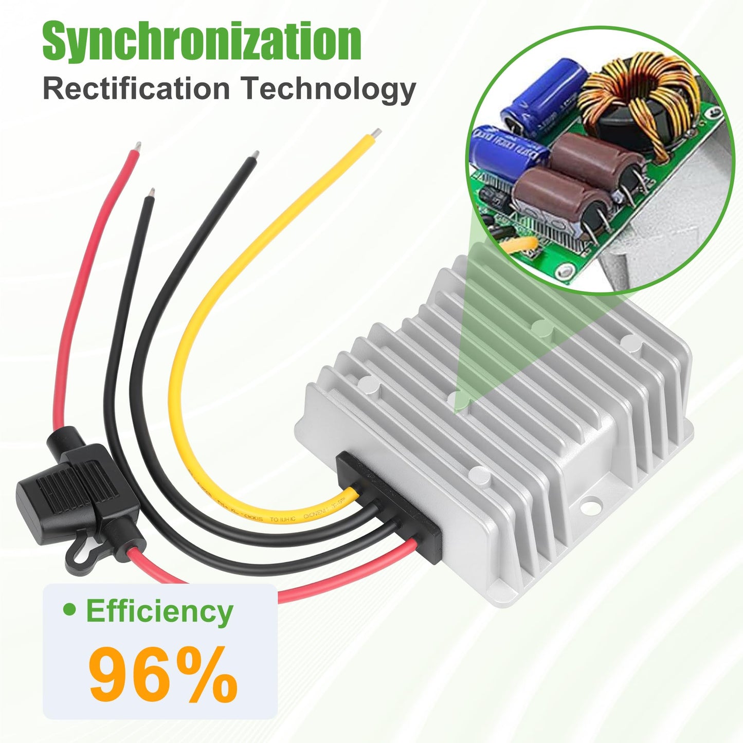 10L0L DC-DC 36V 48V to 12V 20A 240W Step Down Converter Golf Cart Voltage Regulator Reducer Transformer with Fuse Waterproof