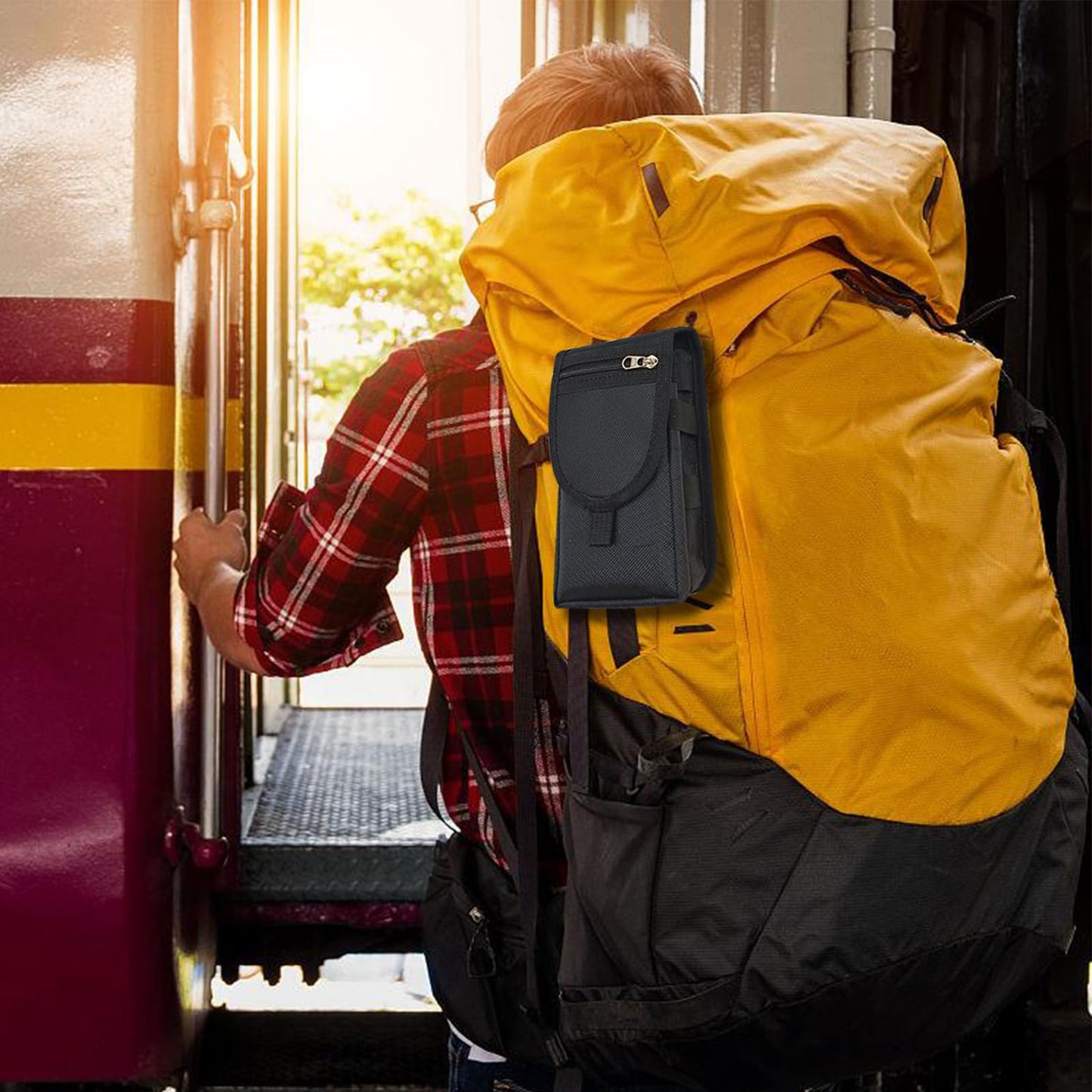 Belt Tool Pouch,Tactical Utility Pouch, Heavy-Duty Nylon EDC Multitool Organizer,Cell Phone Holder, Multi-Pockets Tool Holster Sheath Bag for Electricians Handymen Work Maintenance Dailylife Hiking