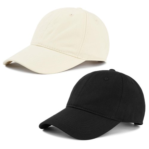 American Trends Baseball Cap for Women Cute Summer Hat Ponytail Golf Tennis Hat Youth Running Workout Trucker Dad Hats Black & Beige