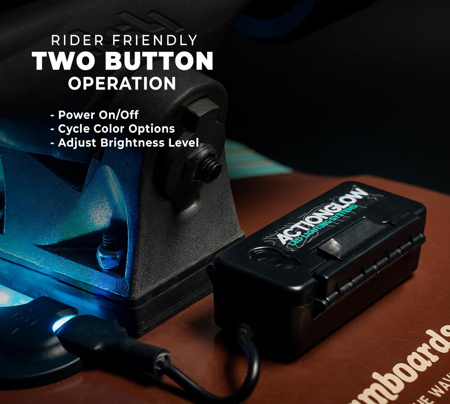 ActionGlow LED Longboard/Skateboard Lighting System (AG2) | 7 Color Modes, 100% Waterproof, Super Bright, Visible from Over a Half Mile, Easy 5 Minute Install