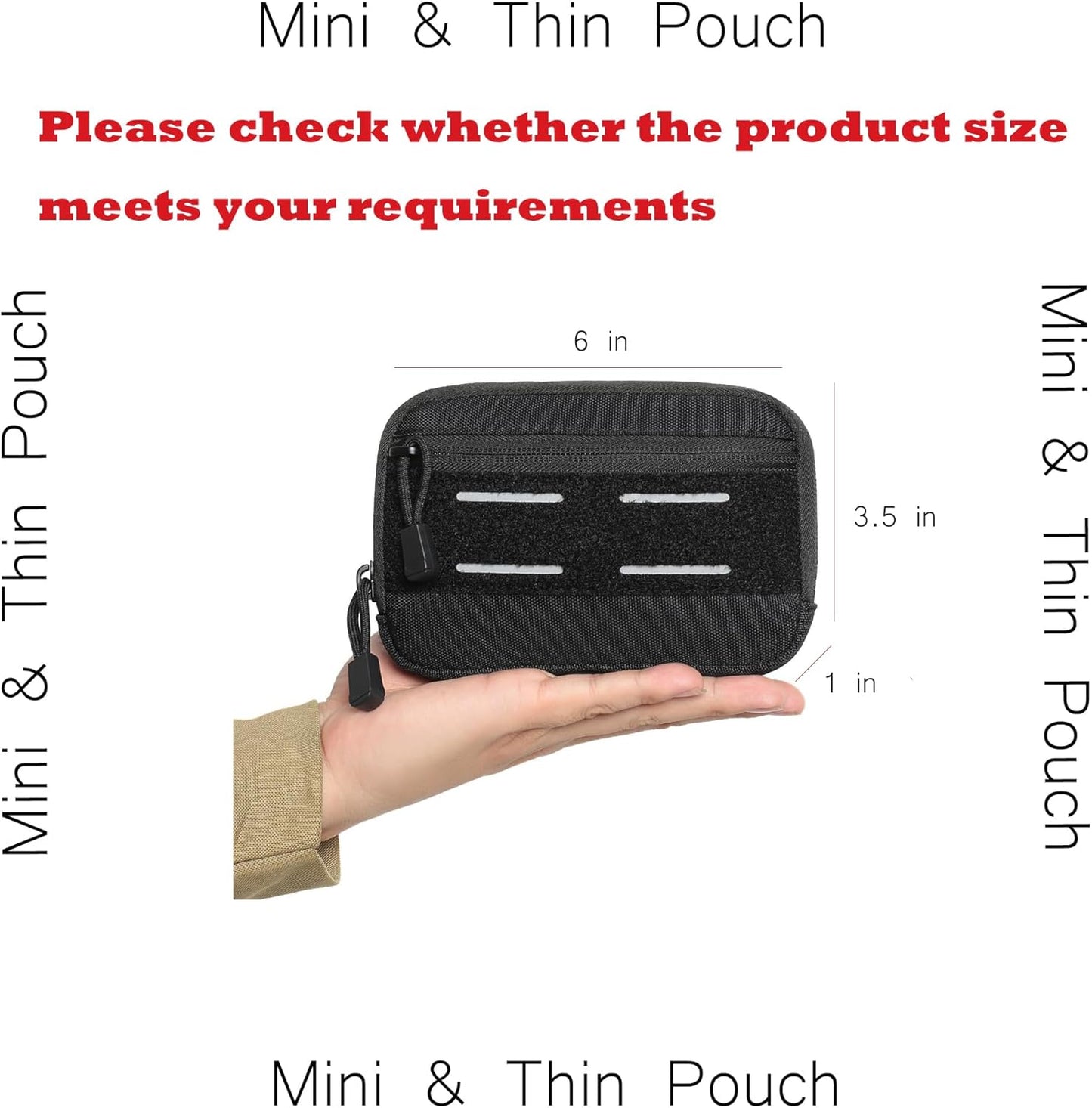 Mini Tactical Belt Pouch by Heavy Duty | Compact EDC Utility Gear for Men - Ideal for Travel & Hiking
