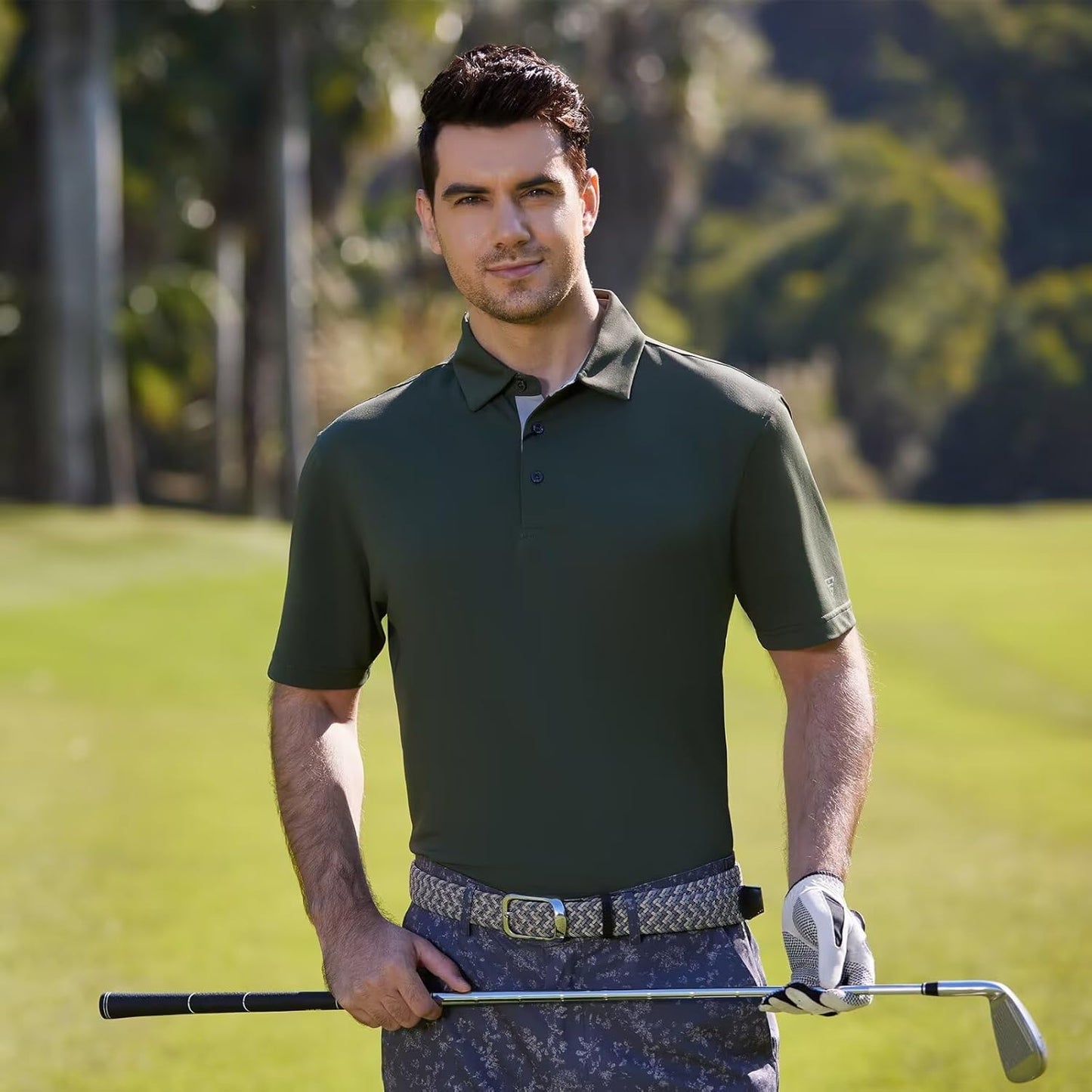 Skiennix Men's Golf Polo Shirt - Moisture-Wicking Dry Fit | Short & Long Sleeve Options Available