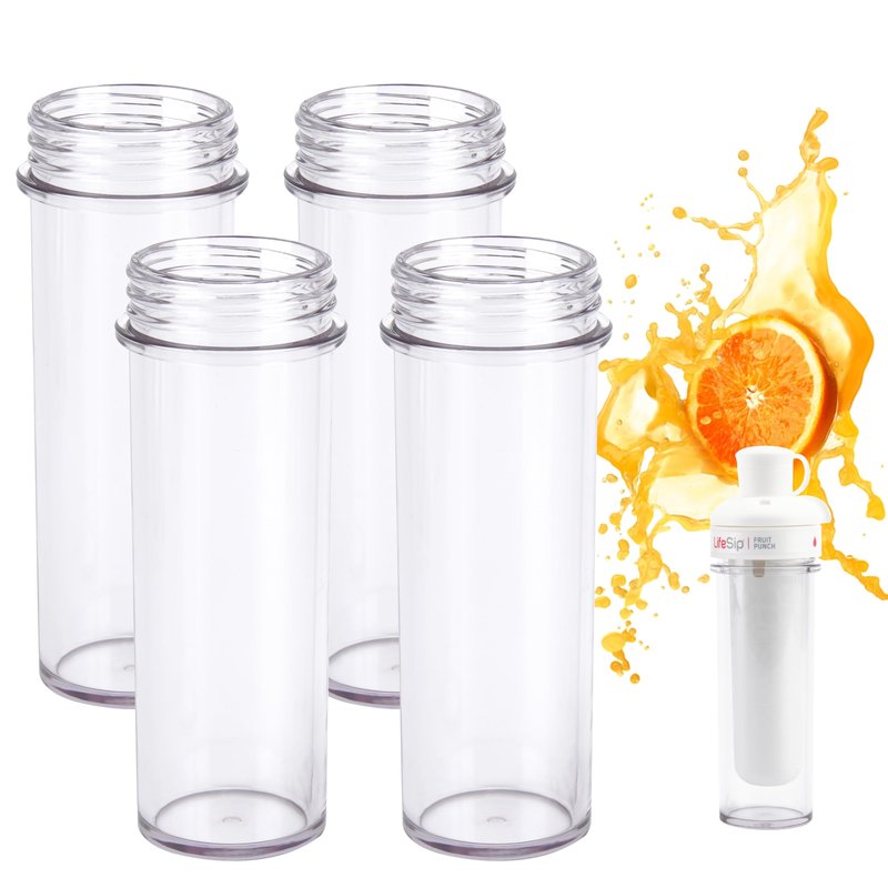LUVCOSY 4 Pack Flavor Cartridge Holder for Cirkul Sips, BPA-Free Tritan Storage Holder Compatible with Cirkul Flavor Cartridges, Transparent & Leak-Proof